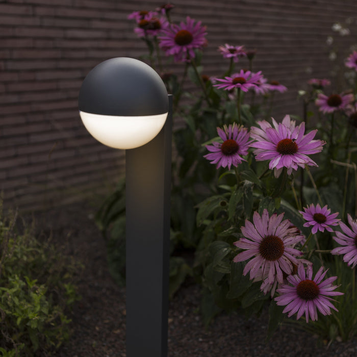 Lutec 7138001118 LOOMA IP54 E27 Outdoor Bollard Light - Dark Grey (Lamp Not Included)