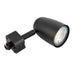 Saxby 71899 Monte track head 6W Matt black paint & chrome effect plate & black plastic 6W LED GU10 (Required) - westbasedirect.com