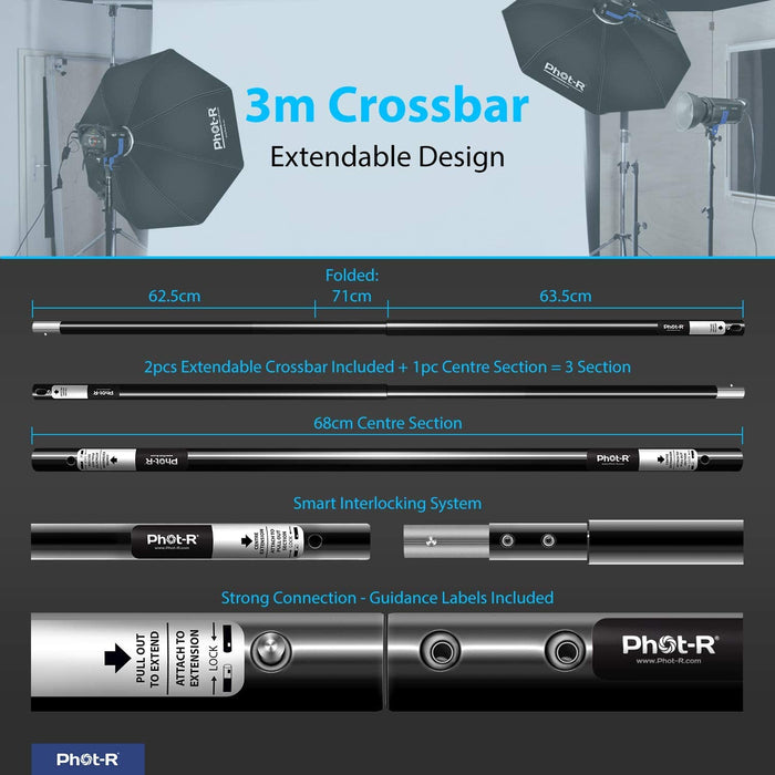 Phot-R 3x3m Background Stand Set - westbasedirect.com