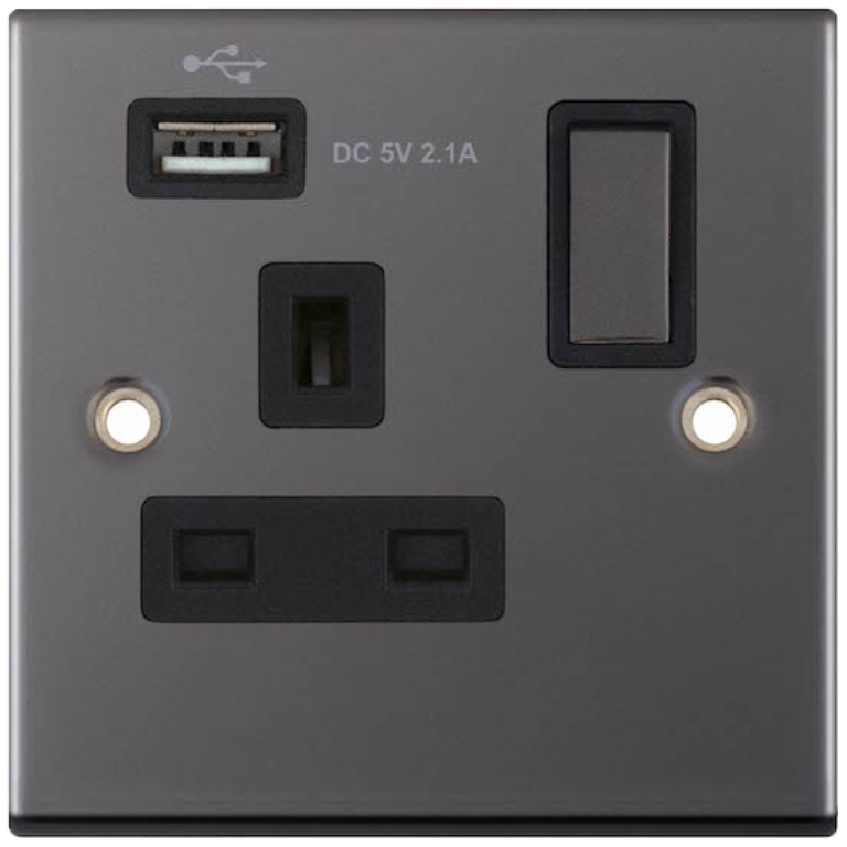 BUY Selectric DSL460 | 5M Slim Decorative | 1 Gang 13A Switched Socket ...