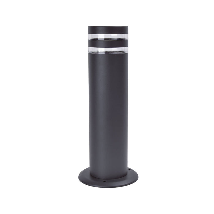 Lutec 7204803118 FOCUS IP44 GU10 Outdoor Bollard Light - Anthracite Grey (Lamp Not Included)
