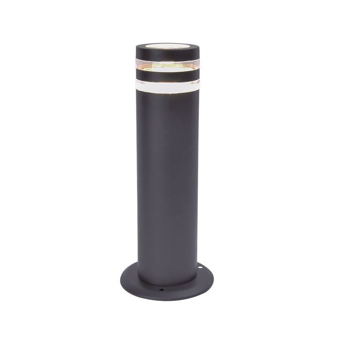 Lutec 7204803118 FOCUS IP44 GU10 Outdoor Bollard Light - Anthracite Grey (Lamp Not Included)