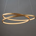 Endon 72479 Scribble 1lt Pendant Gold leaf & frosted acrylic 31.5W LED tape module (SMD 2835) Warm White - westbasedirect.com