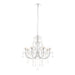 Endon 72561 Tabitha 8lt Pendant Chrome plate & clear crystal 8 x 18W G9 clear capsule (Required) - westbasedirect.com