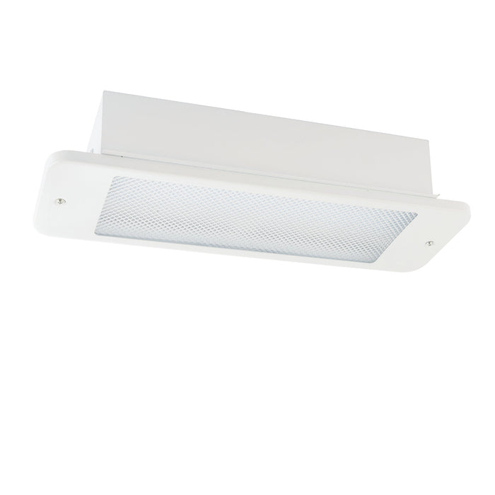 Saxby 72641 Sight Recessed 7.8W Gloss white paint & clear prismatic pc 7.8W LED module (SMD 2835) Daylight White - westbasedirect.com