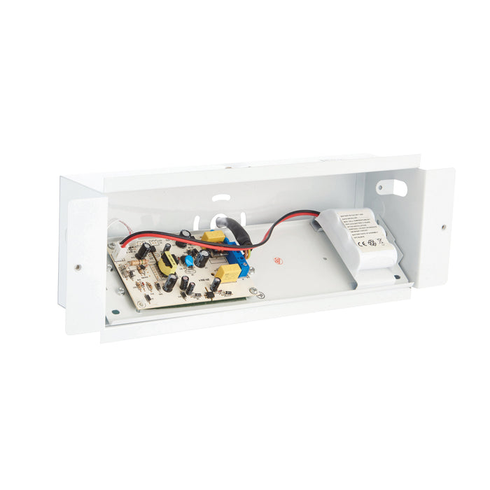 Saxby 72641 Sight Recessed 7.8W Gloss white paint & clear prismatic pc 7.8W LED module (SMD 2835) Daylight White - westbasedirect.com