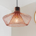 Endon 72813 Kimberley 1lt Pendant Copper plate 60W E27 GLS (Required) - westbasedirect.com