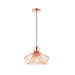 Endon 72813 Kimberley 1lt Pendant Copper plate 60W E27 GLS (Required) - westbasedirect.com