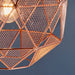 Endon 72815 Armour 1lt Pendant Copper plate 60W E27 GLS (Required) - westbasedirect.com