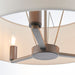 Endon 73015 Daley 3lt Pendant Dark antique bronze plate & marble fabric 3 x 40W E14 candle (Required) - westbasedirect.com