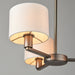 Endon 73016 Daley 3lt Pendant Dark antique bronze plate & marble fabric 3 x 40W E14 candle (Required) - westbasedirect.com