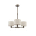 Endon 73016 Daley 3lt Pendant Dark antique bronze plate & marble fabric 3 x 40W E14 candle (Required) - westbasedirect.com