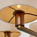 Endon 73017 Daley 5lt Pendant Dark antique bronze plate & marble fabric 5 x 40W E14 candle (Required) - westbasedirect.com