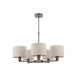 Endon 73017 Daley 5lt Pendant Dark antique bronze plate & marble fabric 5 x 40W E14 candle (Required) - westbasedirect.com