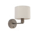 Endon 73018 Daley 1lt Wall Dark antique bronze plate & marble fabric 40W E14 golf (Required) - westbasedirect.com