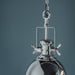 Endon 73103 Fenton 1lt Pendant Bright nickel plate & sandblasted glass 40W E27 GLS (Required) - westbasedirect.com