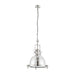 Endon 73103 Fenton 1lt Pendant Bright nickel plate & sandblasted glass 40W E27 GLS (Required) - westbasedirect.com