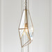 Endon 73117 Avery 1lt Pendant Antique brass plate & clear glass 40W E27 GLS (Required) - westbasedirect.com