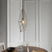 Endon 73117 Avery 1lt Pendant Antique brass plate & clear glass 40W E27 GLS (Required) - westbasedirect.com