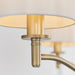 Endon 73411 Ortona 3lt Pendant Matt antique brass plate & vintage white fabric 3 x 40W E14 candle (Required) - westbasedirect.com