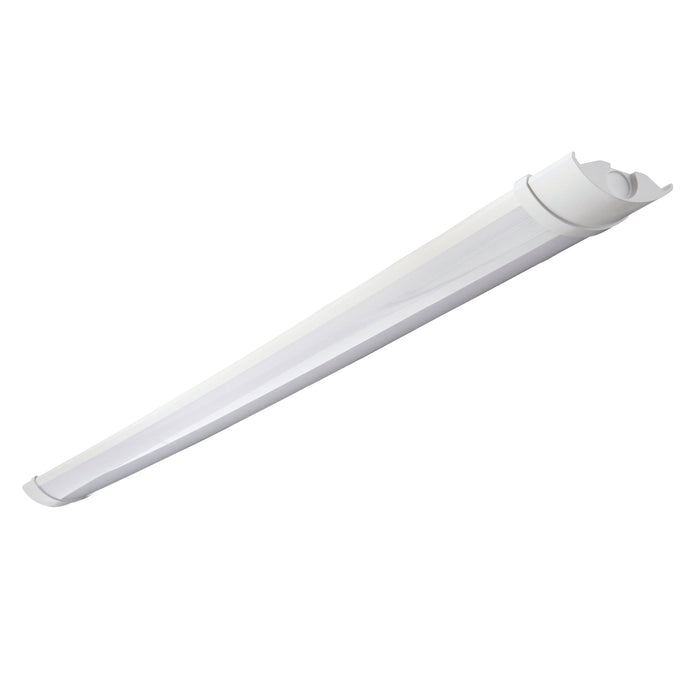 Saxby 73536 Reeve 2 5FT IP65 40W Opal & gloss white pc 40W LED module (SMD 2835) Daylight White - westbasedirect.com