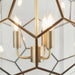 Endon 73560 Miele 3lt Pendant Antique brass plate & clear glass 3 x 40W E14 candle (Required) - westbasedirect.com