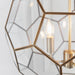 Endon 73560 Miele 3lt Pendant Antique brass plate & clear glass 3 x 40W E14 candle (Required) - westbasedirect.com