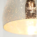 Endon 73569 Darna 1lt Pendant Bright nickel plate & mercury glass 15W LED E27 (Required) - westbasedirect.com