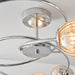 Endon 73582 Aerith 6lt Semi flush Chrome plate & smoked mirror glass 6 x 28W G9 clear capsule (Required) - westbasedirect.com