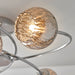 Endon 73582 Aerith 6lt Semi flush Chrome plate & smoked mirror glass 6 x 28W G9 clear capsule (Required) - westbasedirect.com