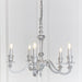 Endon 73598 Finsbury 5lt Pendant Polished aluminium 5 x 60W E14 candle (Required) - westbasedirect.com