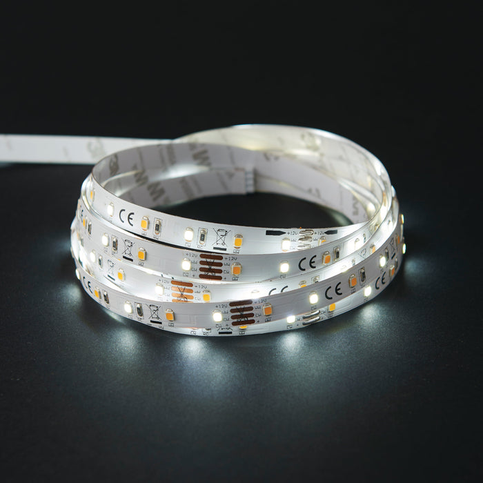 Saxby 73666 Flexline 12V 5m kit CCT 24W White polymer film 24W LED tape module (SMD 2835) CCT - westbasedirect.com