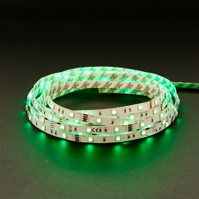 Saxby 73667 Flexline 12V 5m kit RGB 24W White polymer film 24W LED module (SMD 5050) RGB - westbasedirect.com