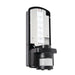 Saxby 73716 Motion LED PIR 1lt wall IP44 6W Frosted & black pc 6W LED module (SMD 2835  CCT) Daylight White - westbasedirect.com