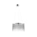 Endon 73768 Zelma 1lt Pendant Chrome plate & silver effect chain 20W LED tape module (SMD 2835) Warm White - westbasedirect.com