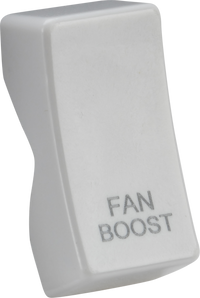 Knightsbridge CUBOOST White Curved Edge Rocker Cover 