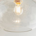 Endon 73974 Dimitri 1lt Pendant easyfit Clear bubble glass 40W E27 or B22 GLS (Required) - westbasedirect.com