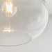 Endon 73974 Dimitri 1lt Pendant easyfit Clear bubble glass 40W E27 or B22 GLS (Required) - westbasedirect.com