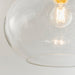 Endon 73974 Dimitri 1lt Pendant easyfit Clear bubble glass 40W E27 or B22 GLS (Required) - westbasedirect.com