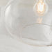 Endon 73974 Dimitri 1lt Pendant easyfit Clear bubble glass 40W E27 or B22 GLS (Required) - westbasedirect.com