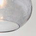 Endon 73976 Dimitri 1lt Pendant easyfit Grey glass with bubbles 40W E27 or B22 GLS (Required) - westbasedirect.com