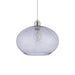 Endon 73976 Dimitri 1lt Pendant easyfit Grey glass with bubbles 40W E27 or B22 GLS (Required) - westbasedirect.com