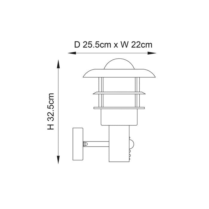 Endon 74702 Dexter 1lt Wall Polished stainless steel & clear glass 40W E27 GLS (Required) - westbasedirect.com