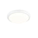 Saxby 74767 Montana 330mm round flush 15W Gloss white paint & opal polypropylene 15W LED module (SMD 2835) CCT - westbasedirect.com