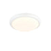 Saxby 74767 Montana 330mm round flush 15W Gloss white paint & opal polypropylene 15W LED module (SMD 2835) CCT - westbasedirect.com