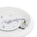 Saxby 74767 Montana 330mm round flush 15W Gloss white paint & opal polypropylene 15W LED module (SMD 2835) CCT - westbasedirect.com