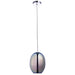 Endon 74939 Stellar 1lt Pendant Chrome holographic glass & chrome plate 23W E27 GLS (Required) - westbasedirect.com