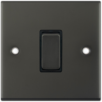 Selectric DSL12-07 5M 1 Gang 10AX Intermediate Switch - Dark Bronze, Black Insert