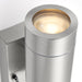 Saxby 75430 Palin PIR 2lt wall IP44 7W Brushed stainless steel & clear glass 2 x 7W LED GU10 (Required) - westbasedirect.com