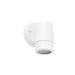 Saxby 75441 Palin 1lt wall IP44 7W Gloss white paint & clear glass 7W LED GU10 (Required) - westbasedirect.com